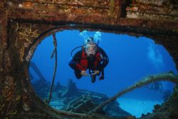 Russian Destroyer on Cayman Brac, Canon 20D, Ikelite Hous... by Lee Marple 